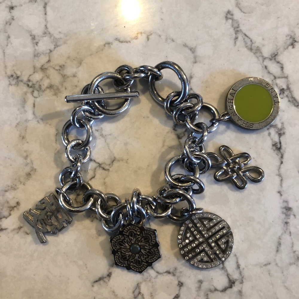 Shanghai Tang Sterling Silver Lucky Charm Bracelet